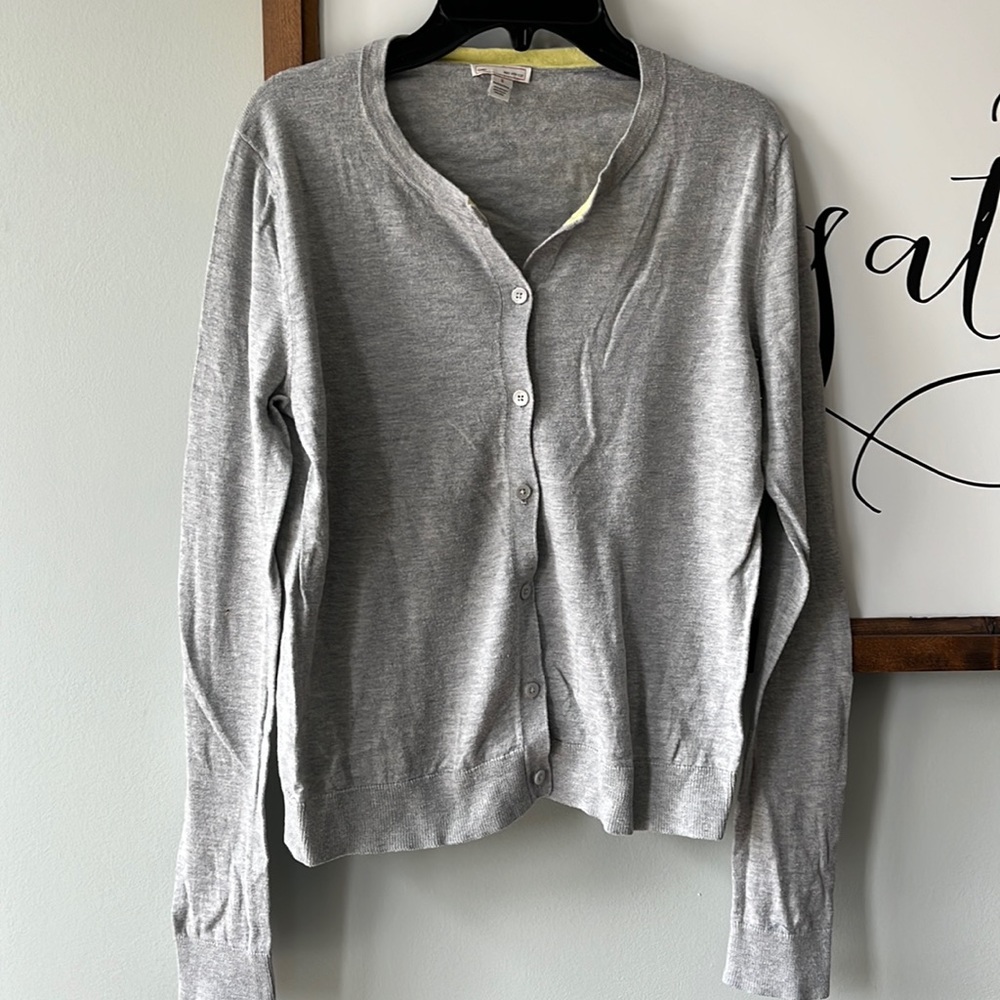 Gray Gap Cardigan